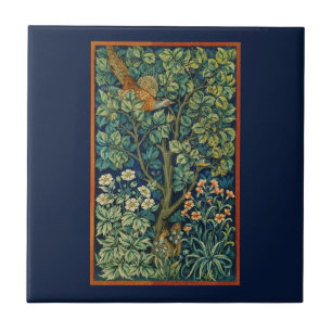 CERAMIC TILE : PHEASANT : WILLIAM MORRIS