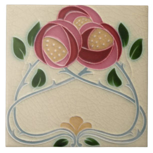 Ceramic Tile - Pink Roses