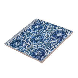 Ceramic Tile Pretty Antique Chinese Pattern Flower