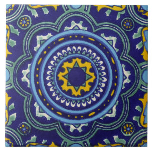 Ceramic Tile - Reproduction of a Mexican tile