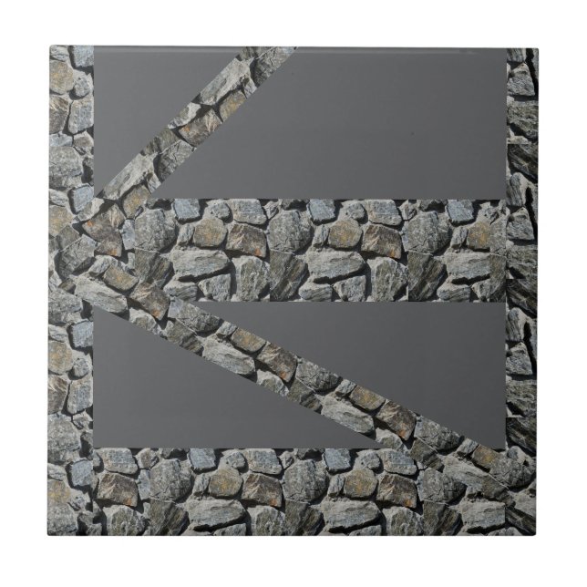 Ceramic Tile Rock Grey  (Front)