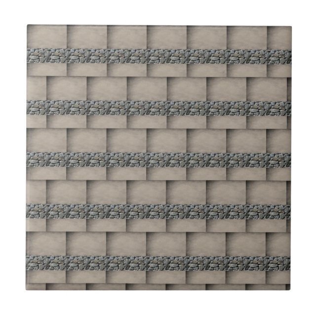 Ceramic Tile Rock Slate Squares (Front)