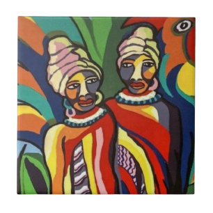 Ceramic Tile Rustic African Culture