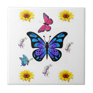 Ceramic Tile Sunflower