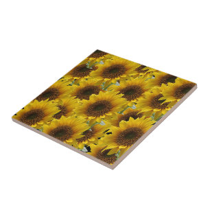 Ceramic Tile Sunflower