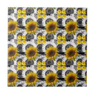 Ceramic Tile Sunflower