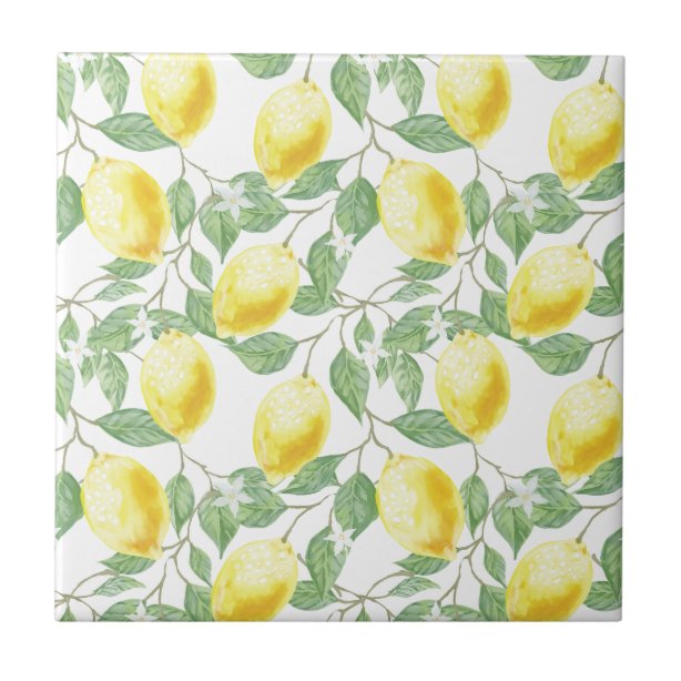 Lemon Decorative Ceramic Tiles | Zazzle.co.uk