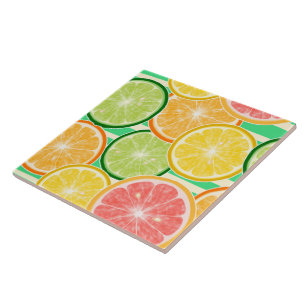 Ceramic Tile/Trivet-Citrus Ceramic Tile