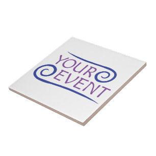 Ceramic Tile Trivet Company Event Logo Promotional