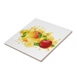 Ceramic Tile/Trivet-Fruits Ceramic Tile
