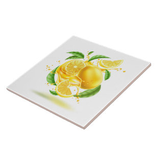 Ceramic Tile/Trivet-Lemons Ceramic Tile