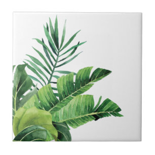 Ceramic Tile/Trivet-Tropical Palms Tile
