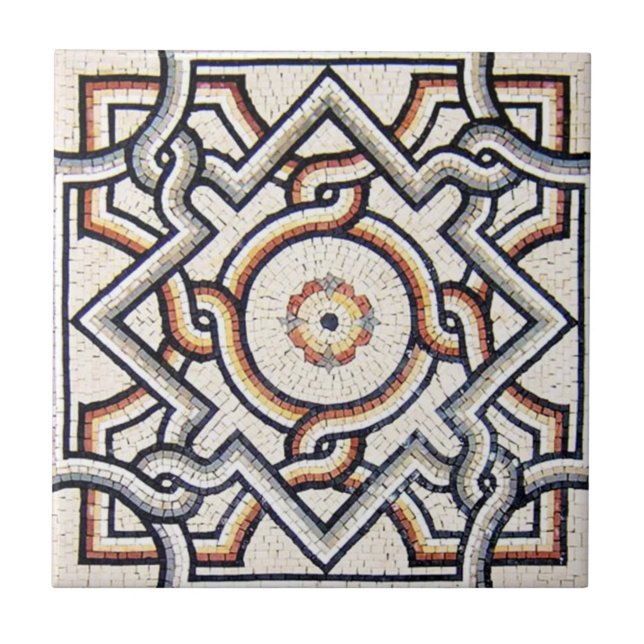 Ceramic Tile - Unique Mosaic Design Tile (Front)