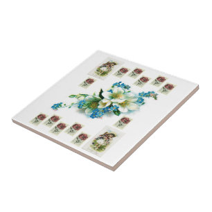 Ceramic Tile Victorian Floral