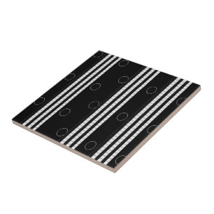 Ceramic Tile White and Black