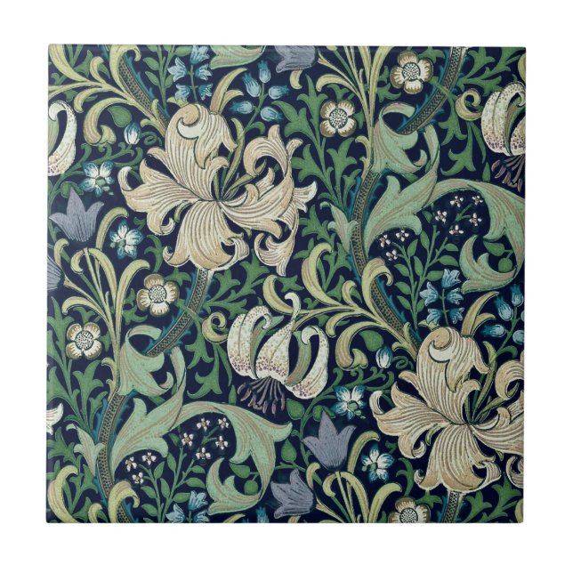 CERAMIC TILE ; WILLIAM MORRIS : HONEYSUCKLE (Front)