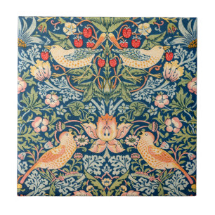 CERAMIC TILE : WILLIAM MORRIS :STRAWBERRY THIEVES