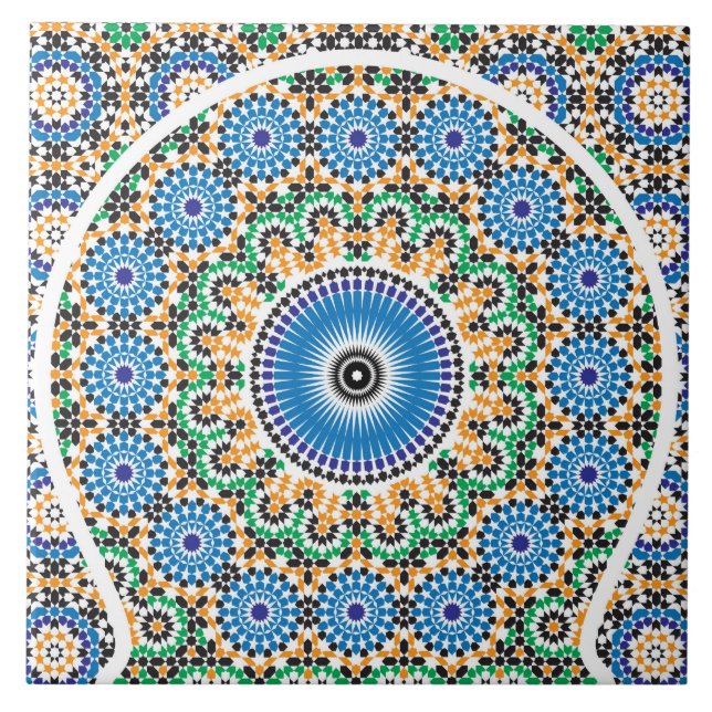 ceramic tile with mosaic (Front)