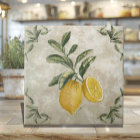 Ceramic Tile with Vintage Lemons