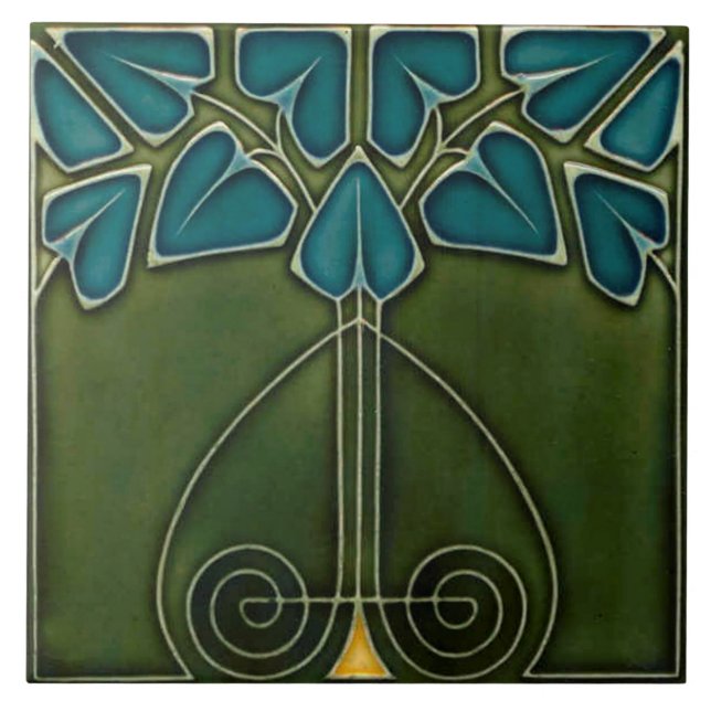 Ceramic Tiles - Art Nouveau Reproduction (Front)