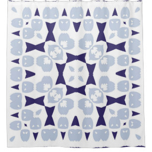 Ceramic tiles azulejo portugal. Vintage seamless p Shower Curtain