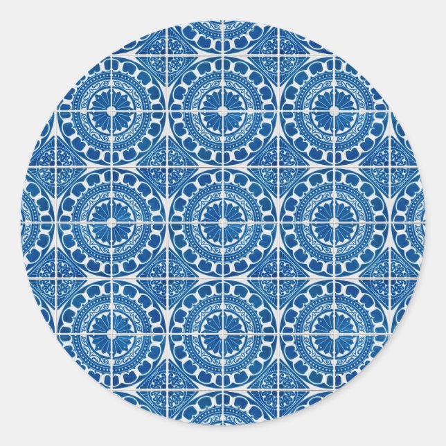 Ceramic tiles classic round sticker (Front)