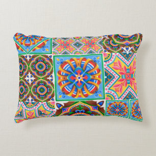 Ceramic tiles, majolica, ornamentabstract,arabic,a decorative cushion