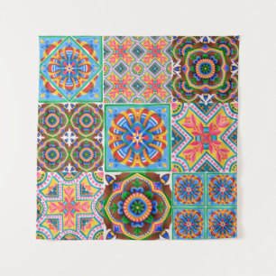 Ceramic tiles, majolica, ornamentabstract,arabic,a tapestry