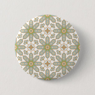Ceramic tiles pattern 6 cm round badge