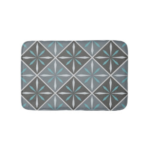 Ceramic tiles pattern bath mat