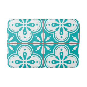 Ceramic tiles pattern bath mat