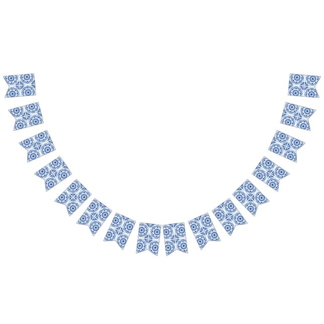 Ceramic tiles pattern bunting  (All)