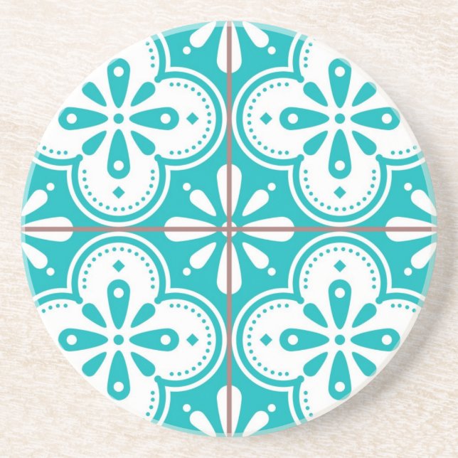 Ceramic tiles pattern coaster (Front)