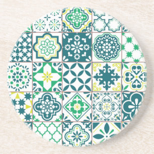 Ceramic tiles pattern coaster