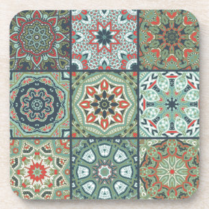 Ceramic tiles pattern coaster