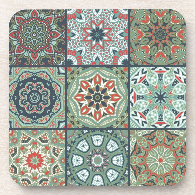 Ceramic tiles pattern coaster (Front)