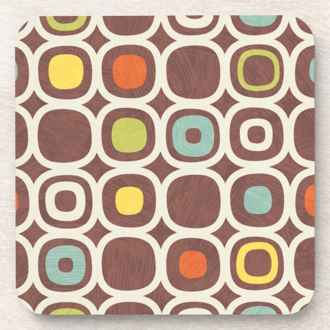 Ceramic tiles pattern coaster (Front)