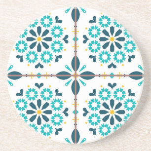 Ceramic tiles pattern coaster