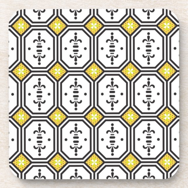 Ceramic tiles pattern coaster (Front)