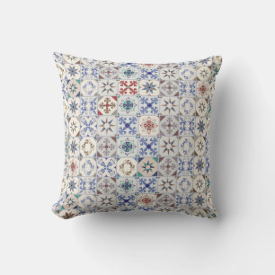 Ceramic tiles pattern cushion