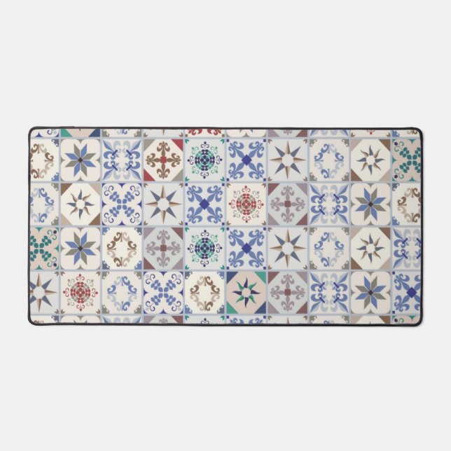 Ceramic tiles pattern desk mat (Front)
