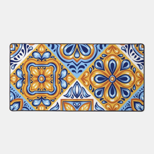Ceramic tiles pattern desk mat (Front)