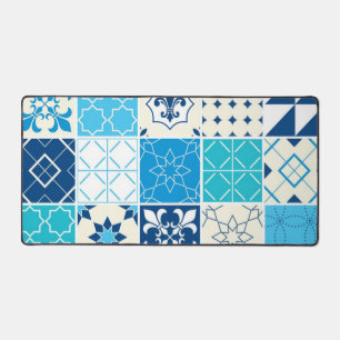 Ceramic tiles pattern desk mat