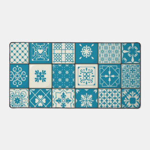 Ceramic tiles pattern desk mat