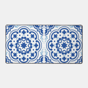 Ceramic tiles pattern desk mat