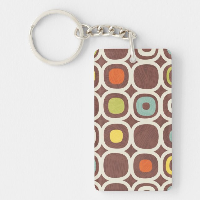 Ceramic tiles pattern key ring (Front)