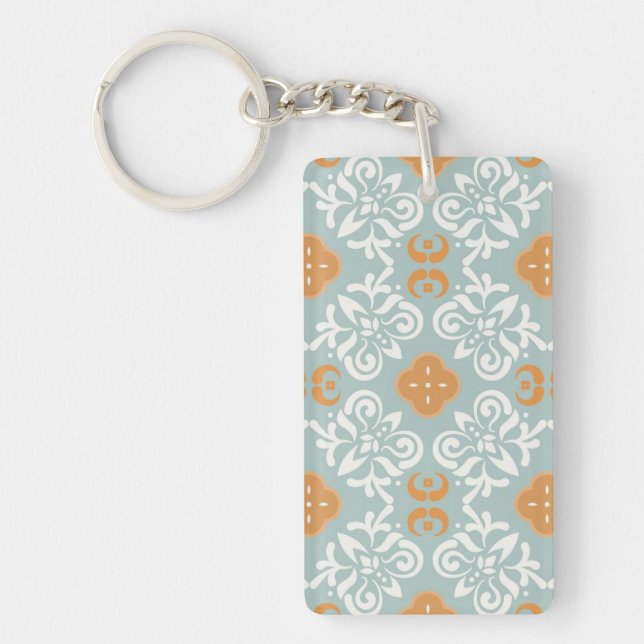Ceramic tiles pattern key ring (Front)