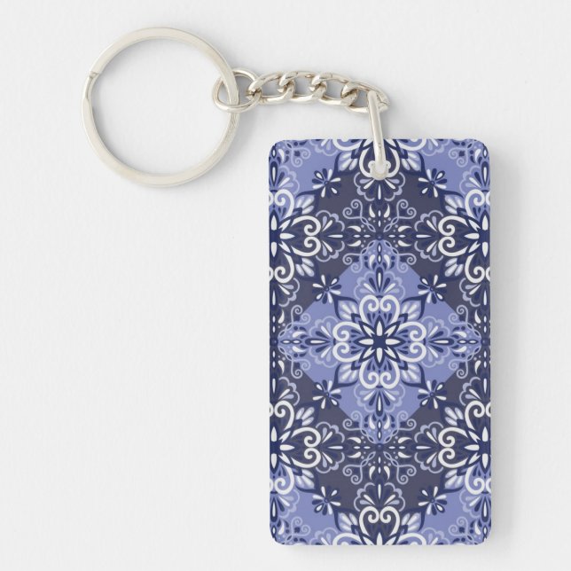 Ceramic tiles pattern key ring (Front)