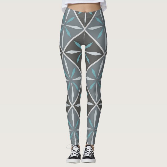 Ceramic tiles pattern leggings (Front)