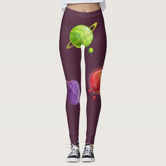 Ceramic tiles pattern leggings (Front)